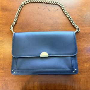 Black Coach Leather Mini Bag